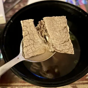 The beef in the Pho Nam (L) did have this weird tendon that ran through all the slices but maybe that's normal?