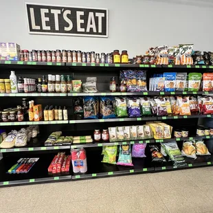a variety of food items
