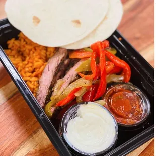 These steak fajitas were awesome!
