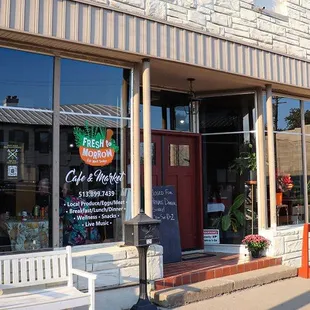 Our address is 121 Main St. Morrow OH 45152, right off the bike trail!