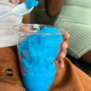 Blue raspberry Italian ice