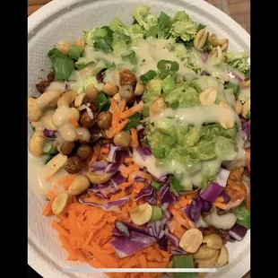 Buddha bowl with lemon tahini