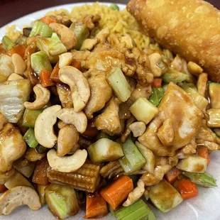 Chicken with cashew nuts. Follow @ohiofoodlover on instagram for more Ohio eats