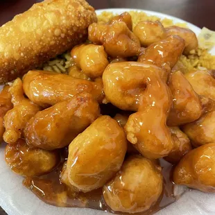 Orange chicken. Follow @ohiofoodlover on instagram for more Ohio eats