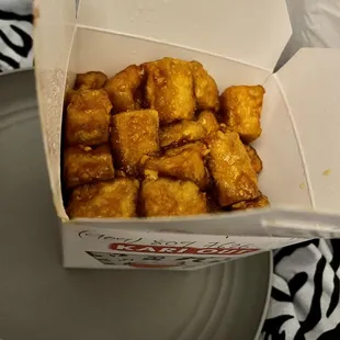 Orange tofu
