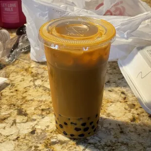 Thai Tea w/ boba