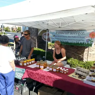 Sharon scoring raw honey from her dealer. Raw honey is a hell of a drug.
