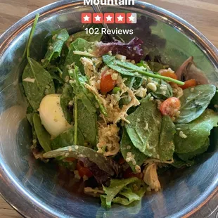 a salad in a bowl