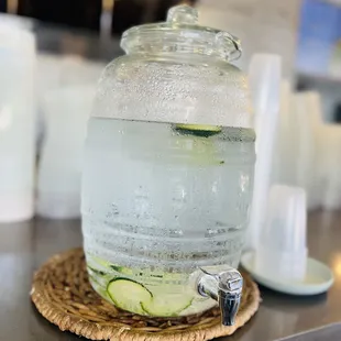 Complimentary infused water