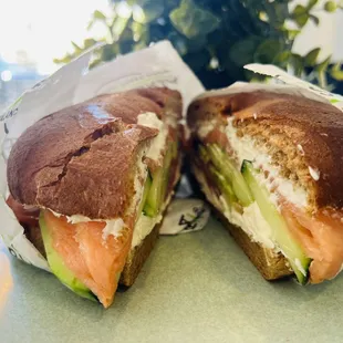 Fresheria&apos;s Smoked Salmon bagel