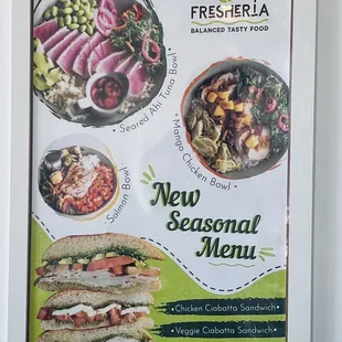 New Seasonal Menu at Fresheria