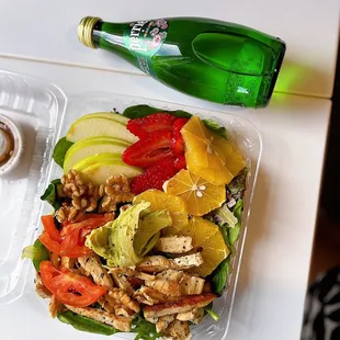 Apple Salad and Perrier