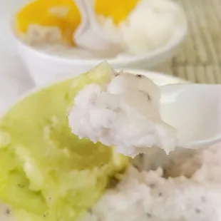 Heavenly coconut and exotic Pina with mint.
