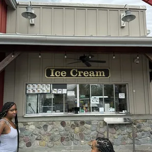 Ice cream and some hot food offerings