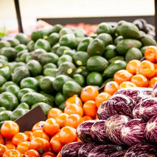 a variety of fruits and vegetables