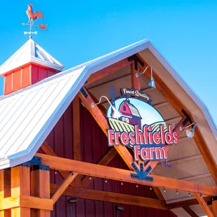 the front of the building