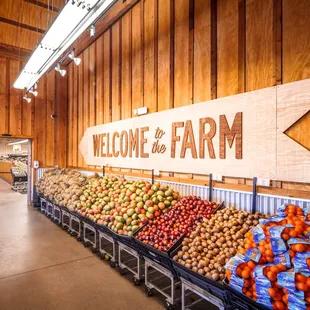 the produce section of the store