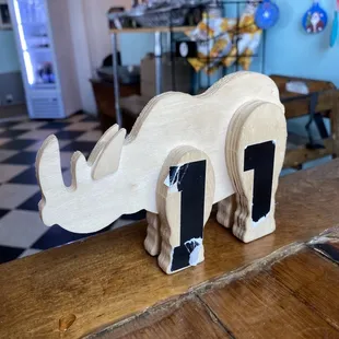 The order number / holders are all animal shaped.  Love it!