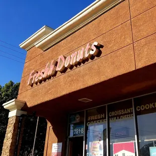 the front of the store