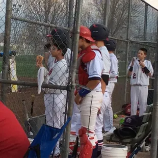 #rcfirebaseball boys needed their #donuts before game time!