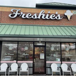 the front of the store