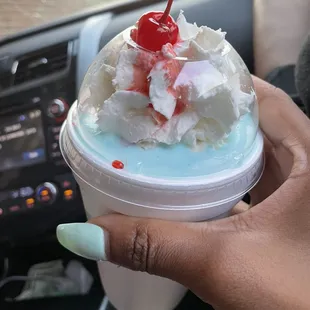 Big blue milkshake