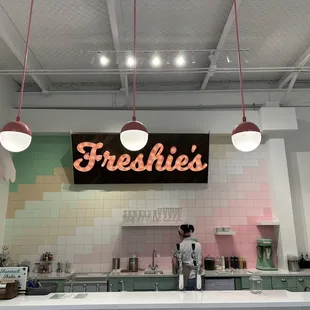 a man standing at the counter