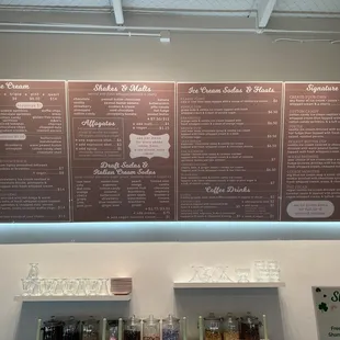the menu