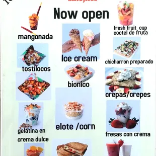 a menu for a mexican restaurant