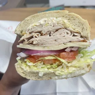 Cajun turkey sandwich
