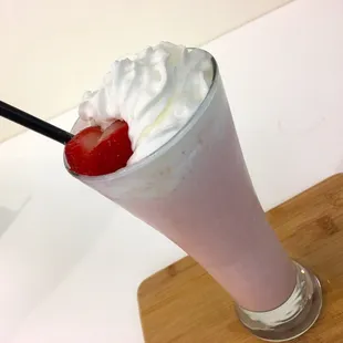 Strawberry Cheesecake Protein Shake.