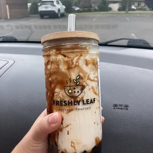 Their new drink monster tiger brown sugar! Very good for people who likes their drink sweet!