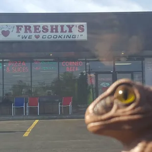 Bob the Raptor Says "These Mammals make really good pizza prey."