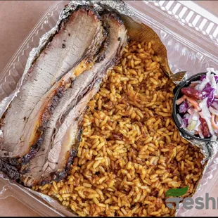 Jollof Rice &amp; Smoked brisket