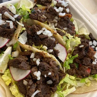 2 orders of the &quot;steak&quot; tacos
