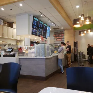 from my seat near the entrance