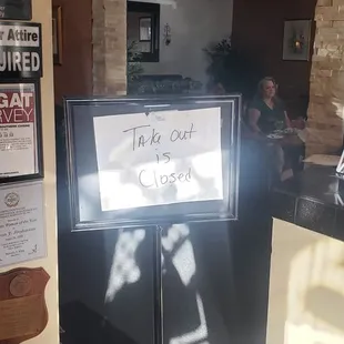 Sign upon entry at 6:08 pm