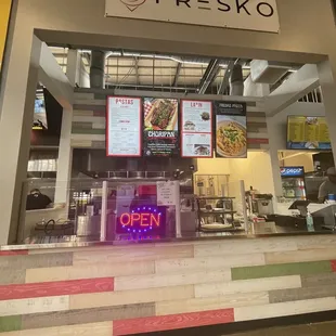 Store front in the AMP