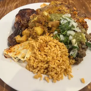 a plate of food