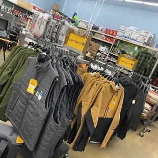 A small clothing area