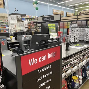 Get your paint mixed here!