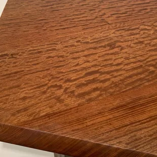 Desk with African bobinga wood