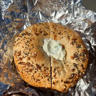 Bagel with Chive Cream Cheese