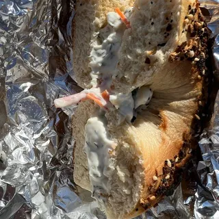 Bagel with Vegetable Cream Cheese