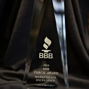 Fresno Coin Gallery received the 2012 Better Business Bureau Torch Award for Ethics in Business!!!