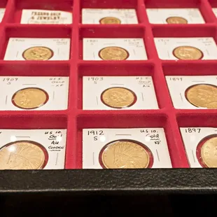 Gold coins have collectible and investment value, and what amazing pieces of history!