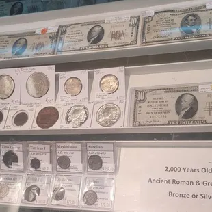 They have a great selection of coins! To purchase.