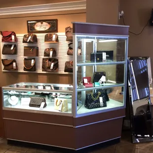 Beautiful preowned luxury designer handbags in our Showroom.