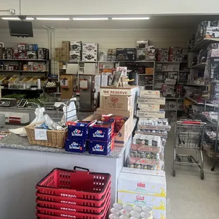 Check out area with sundries in the background