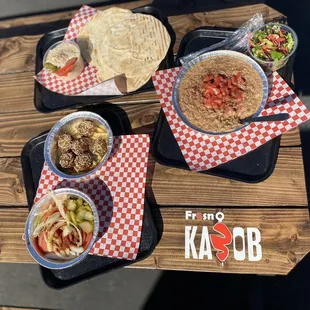 Egyptian Beans and Falafel